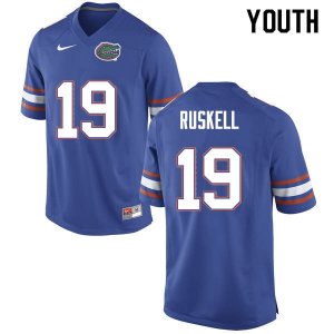 Youth Florida Gators #19 Jack Ruskell NCAA Nike Blue Authentic Stitched College Football Jersey SQP4462XN